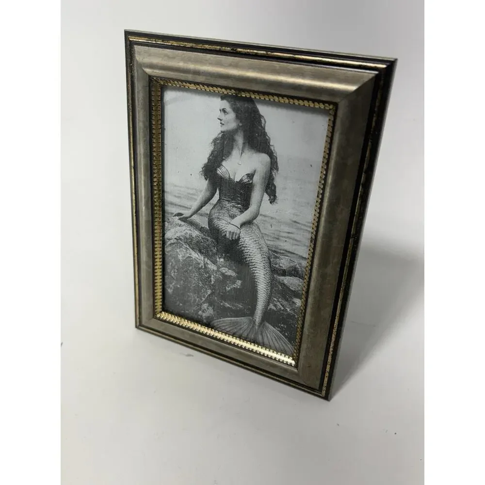 Mermaid Picture Frame 4x6 Coastal Beach Nautical Decor Tabletop Frame